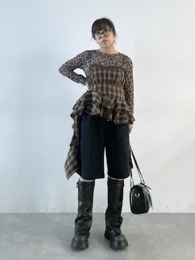 「アイテム（チュニック）」を使った、Ｍ Ｏ Ｅ Ｋ Ｏさん（レディース・150cm）の夏コーディネート