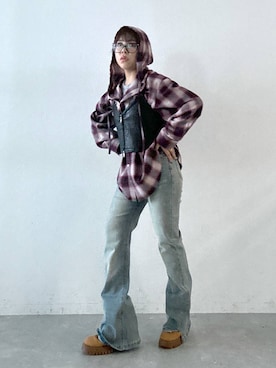 「アイテム（その他トップス）」を使った、Ｍ Ｏ Ｅ Ｋ Ｏさん（レディース・150cm）の秋コーディネート