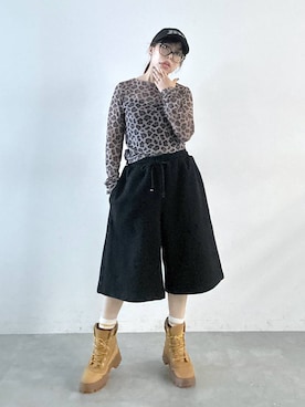「アイテム（スウェットパンツ）」を使った、Ｍ Ｏ Ｅ Ｋ Ｏさん（レディース・150cm）の夏コーディネート
