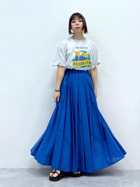 「ナローサンダル」｜Ｍ Ｏ Ｅ Ｋ Ｏさん（レディース・150cm）の春コーディネート