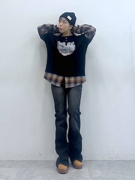 「ALAND（エーランド）のアイテム」を使った、Ｍ Ｏ Ｅ Ｋ Ｏさん（レディース・150cm）の秋コーディネート