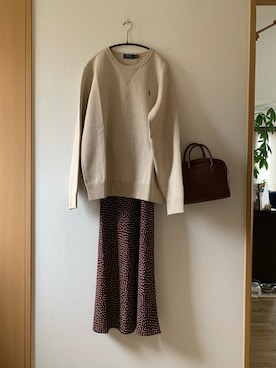 「SENSE OF PLACE by URBAN RESEAR」｜「アイテム（スウェット）」を使った、teey+さん（レディース・155cm）の秋コーディネート
