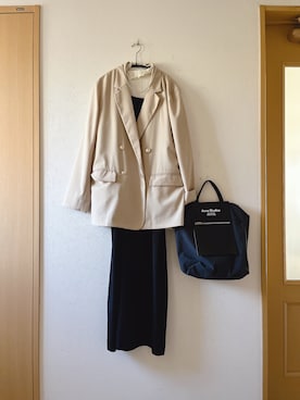 「RIVEDROITE」｜「アイテム（ワンピース/ドレス）」を使った、teey+さん（レディース・155cm）の秋コーディネート