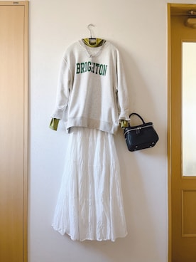 「Birthday room（バースデイルーム）のアイテム（ショルダーバッグ）」を使った、teey+さん（レディース・155cm）の春コーディネート
