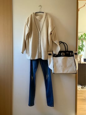 「OMNES（オムネス）のアイテム（バッグ）」を使った、teey+さん（レディース・155cm）の秋コーディネート