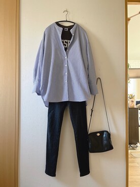 「SENSE OF PLACE by URBAN RESEARCH（センスオブプレイスバイアーバンリサーチ）のヴィンテージライクミニショルダーバッグ（ショルダーバッグ）」を使った、teey+さん（レディース・155cm）の春コーディネート