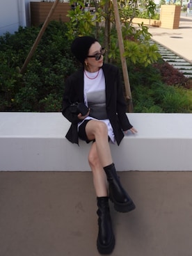 「アイテム（ピアス（両耳用））」を使った、Oo.hiro.oOさん（レディース・159cm）の秋コーディネート