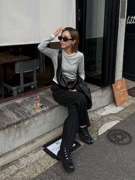 「アイテム（アクセサリー）」を使った、Oo.hiro.oOさん（レディース・159cm）の秋コーディネート