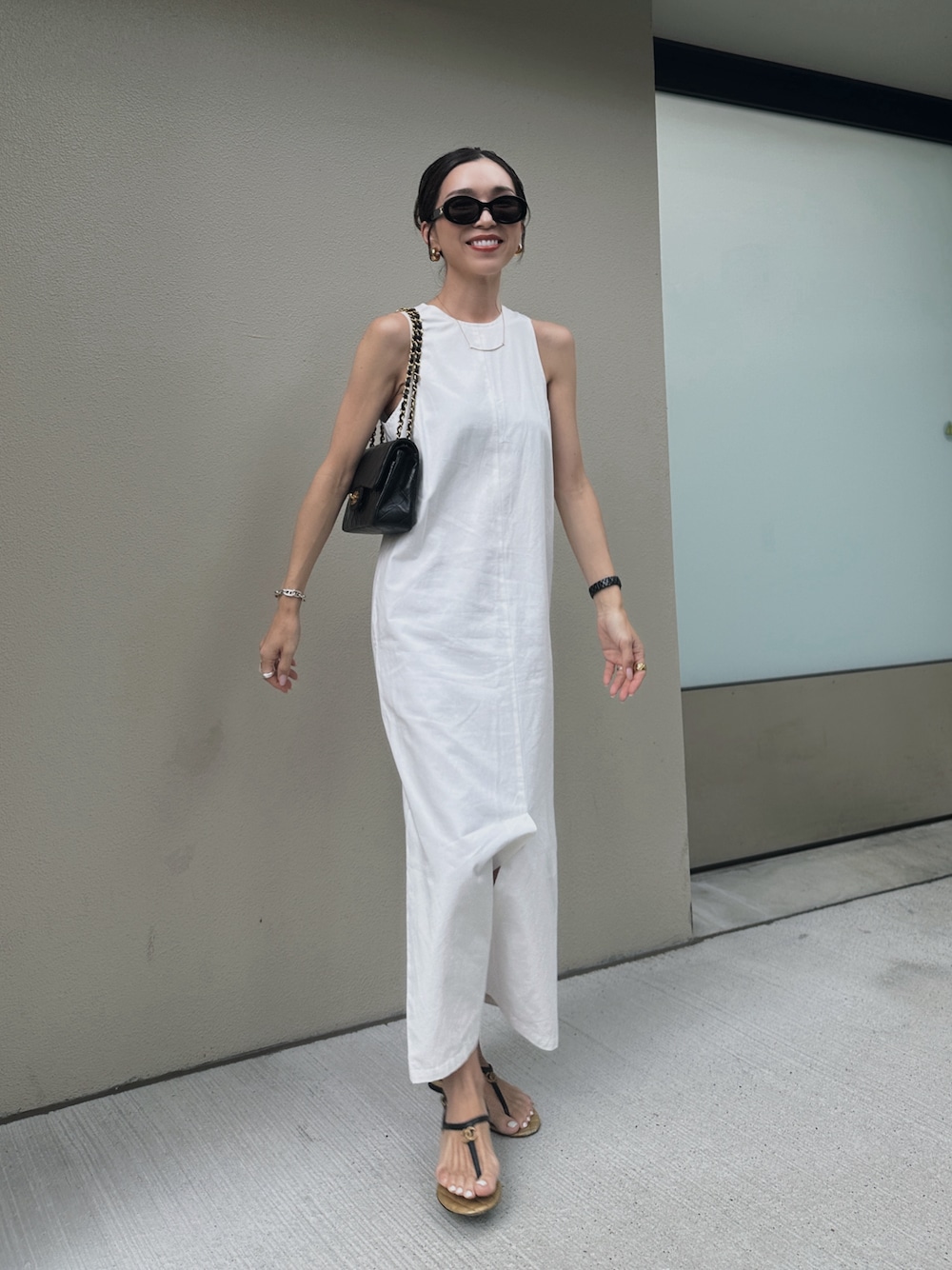 【シンプル♡コーデに合わせやすい】CHANEL サンダル 夏のコーデに合わせたい！スポーティに♪】CHANEL サンダル