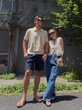 「PRADA（プラダ）のアイテム」を使った、Oo.hiro.oOさん（レディース・159cm）の夏コーディネート