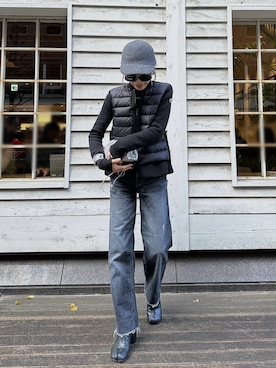 「MONCLER（モンクレール）のアイテム（ジャケット/アウター）」を使った、Oo.hiro.oOさん（レディース・159cm）の冬コーディネート