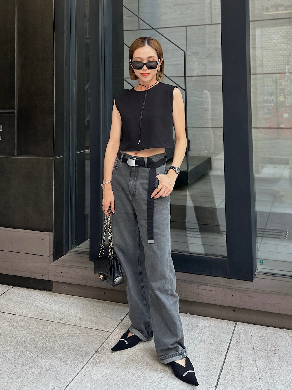 **いつものコーデにアクセントを♡**【CHANEL】 サングラス シャネルのハット&サングラスをコーデのアクセントに！【ご