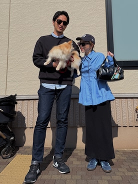 「アイテム（キャップ）」を使った、Oo.hiro.oOさん（レディース・159cm）の春コーディネート