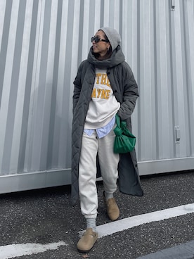 「THE SHINZONE（ザ　シンゾーン）のアイテム（スウェット）」を使った、Oo.hiro.oOさん（レディース・159cm）の冬コーディネート