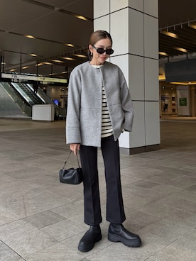 「アイテム（口紅/リップティント/グロス）」を使った、Oo.hiro.oOさん（レディース・159cm）の秋コーディネート