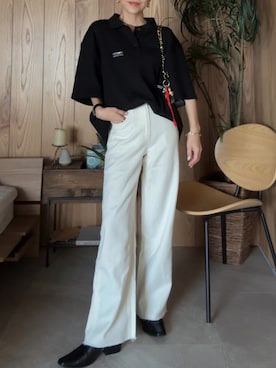 「hellam（へラム）のアイテム（チョーカー）」を使った、Oo.hiro.oOさん（レディース・159cm）の春コーディネート