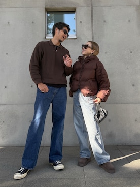 「CELINE（セリーヌ）のアイテム」を使った、Oo.hiro.oOさん（レディース・159cm）の冬コーディネート