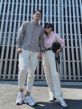 「SonnyLabel」｜「アイテム（スラックス）」を使った、Oo.hiro.oOさん（レディース・159cm）の春コーディネート
