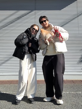 「アイテム（メイクアップ）」を使った、Oo.hiro.oOさん（レディース・159cm）の冬コーディネート