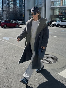 「Max Mara（マックスマーラ）のアイテム」を使った、Oo.hiro.oOさん（レディース・159cm）の冬コーディネート