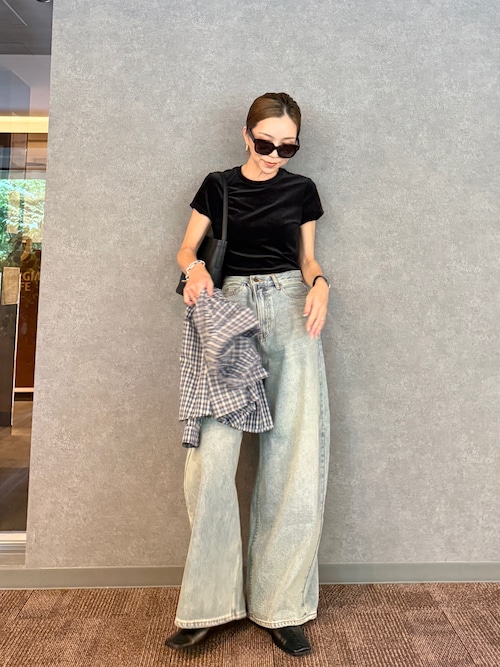 AKTE バギートップデニムパンツ バギートップデニムパンツ（デニムパンツ）｜AKTE（アクテ）の