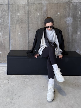 「アイテム（ヘアバンド）」を使った、Oo.hiro.oOさん（レディース・159cm）の冬コーディネート