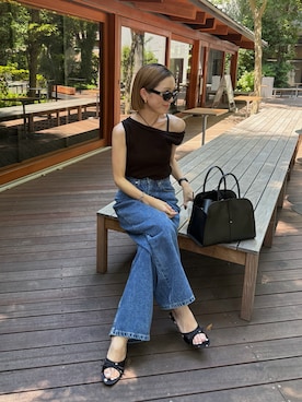 「アイテム（リング、ゴールド系）」を使った、Oo.hiro.oOさん（レディース・159cm）の夏コーディネート
