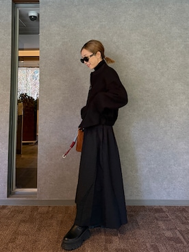 「アイテム（スカート）」を使った、Oo.hiro.oOさん（レディース・159cm）の冬コーディネート