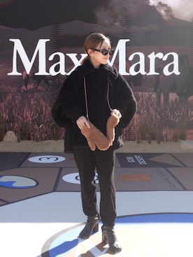 「Max Mara（マックスマーラ）のアイテム」を使った、Oo.hiro.oOさん（レディース・159cm）の冬コーディネート