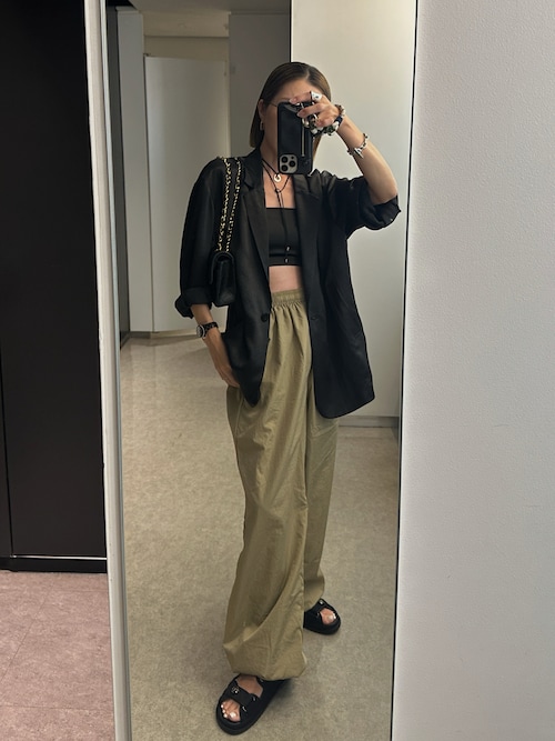 Nylon Volume Pants(その他パンツ)|anuke(アンヌーク)の Nylon Volume Pants(その他パンツ)|anuke(アンヌーク)の