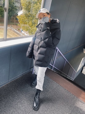 「THE SHINZONE（ザ　シンゾーン）のアイテム（キャップ）」を使った、Oo.hiro.oOさん（レディース・159cm）の冬コーディネート