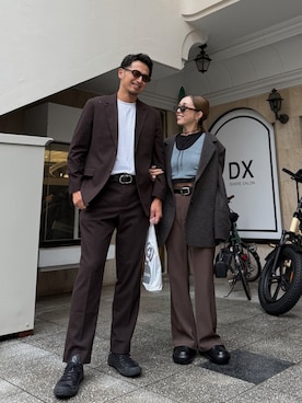 「アイテム（ピアス（両耳用））」を使った、Oo.hiro.oOさん（レディース・159cm）の秋コーディネート