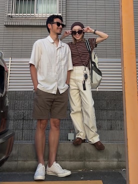 「anuke（アンヌーク）のアイテム」を使った、Oo.hiro.oOさん（レディース・159cm）の夏コーディネート