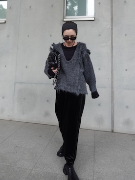 「アイテム（ヘアバンド）」を使った、Oo.hiro.oOさん（レディース・159cm）の秋コーディネート