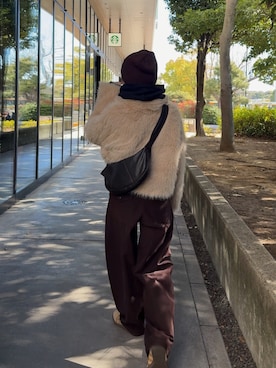 「anuke（アンヌーク）のアイテム」を使った、Oo.hiro.oOさん（レディース・159cm）の冬コーディネート