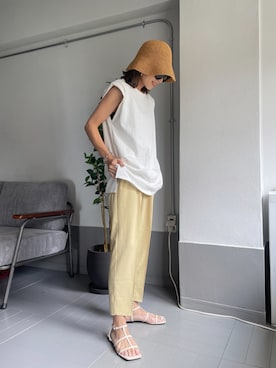 「CAVEZA ROSSO（カベサ ロッソ）のアイテム（トップス）」を使った、Oo.hiro.oOさん（レディース・159cm）の夏コーディネート