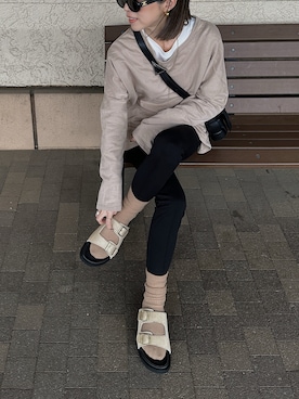 「TRES（トレ）のアイテム」を使った、Oo.hiro.oOさん（レディース・159cm）の春コーディネート