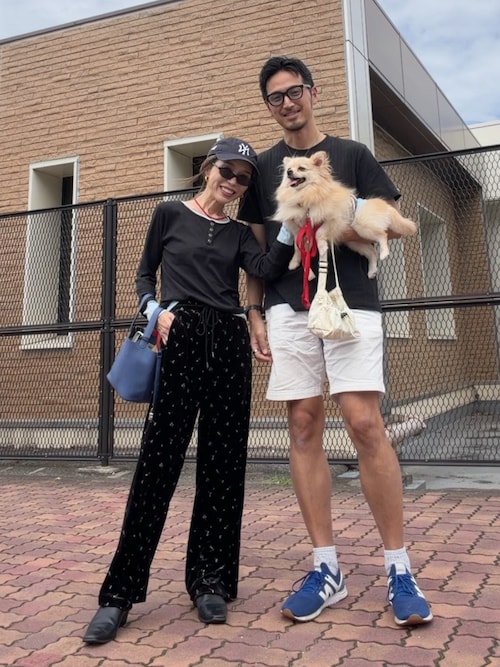 「Honeys(ハニーズ)の配色ヘンリートップス(Tシャツ/カットソー)」を使った、Oo.hiro.oOさん(レディース・159cm)の秋コーディネート