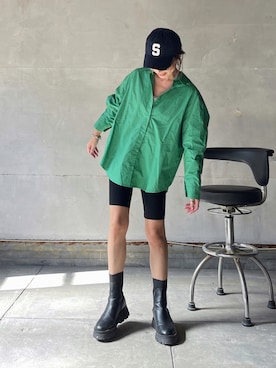 「WC（ダブル シー）のアイテム（パンツ）」を使った、Oo.hiro.oOさん（レディース・159cm）の秋コーディネート