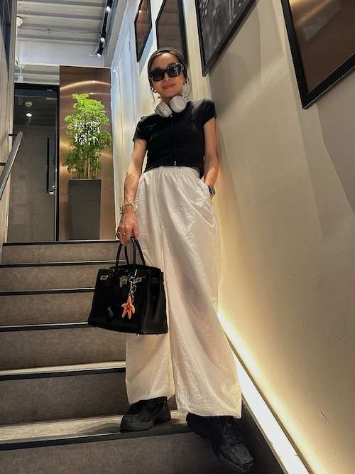 Nylon Volume Pants（その他パンツ）｜anuke（アンヌーク）の