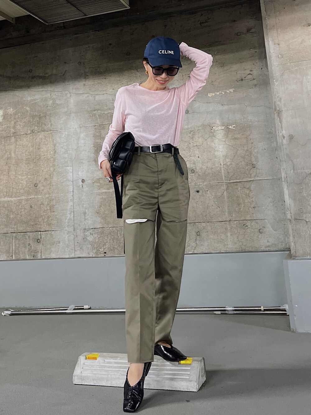 searoomlynn ヘムZipルーズカーゴパンツ（Oo.hiro.oO
