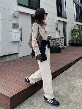 「for/c（フォーシー）のアイテム（トップス）」を使った、Oo.hiro.oOさん（レディース・159cm）の秋コーディネート