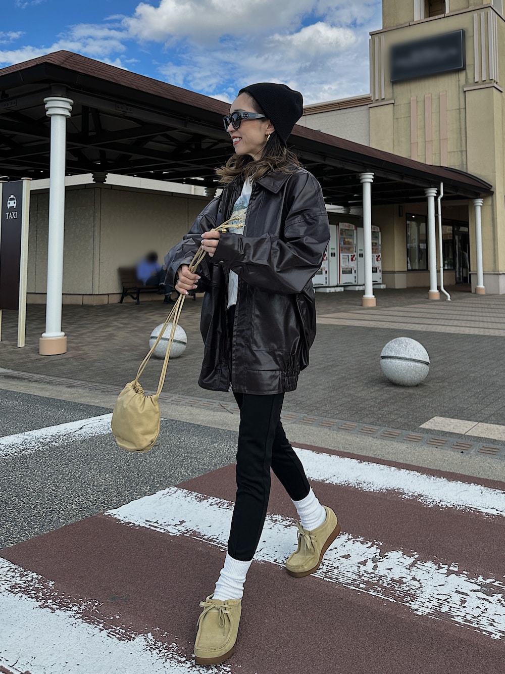 owndaily（オンデイリー）の「ビッグシルエットエコレザー