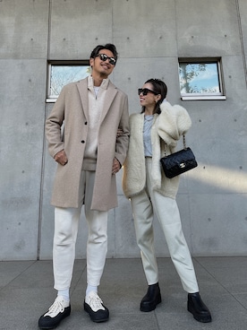 「Didot.showroom（ディドット ショールーム）のアイテム（ブーツ）」を使った、Oo.hiro.oOさん（レディース・159cm）の冬コーディネート