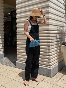 「JOURNAL STANDARD relume（ジャーナルスタンダード　レリューム）のアイテム（オールインワン・サロペット）」を使った、Oo.hiro.oOさん（レディース・159cm）の夏コーディネート