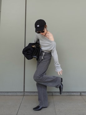 「アイテム（メイクアップ）」を使った、Oo.hiro.oOさん（レディース・159cm）の春コーディネート