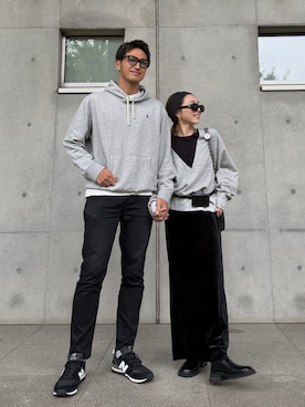 「アイテム（ヘアアクセサリー）」を使った、Oo.hiro.oOさん（レディース・159cm）の秋コーディネート