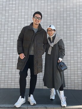 「URBAN RESEARCH Sonny Label（アーバンリサーチサニーレーベル）のアイテム（ワンピース/ドレス）」を使った、Oo.hiro.oOさん（レディース・159cm）の冬コーディネート