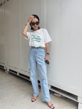 「CELINE（セリーヌ）のアイテム」を使った、Oo.hiro.oOさん（レディース・159cm）の夏コーディネート