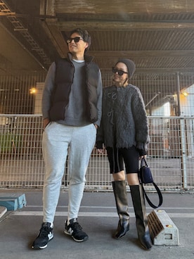 「CELINE（セリーヌ）のアイテム」を使った、Oo.hiro.oOさん（レディース・159cm）の冬コーディネート